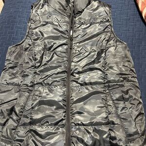 Black Camouflage Puffer Vest